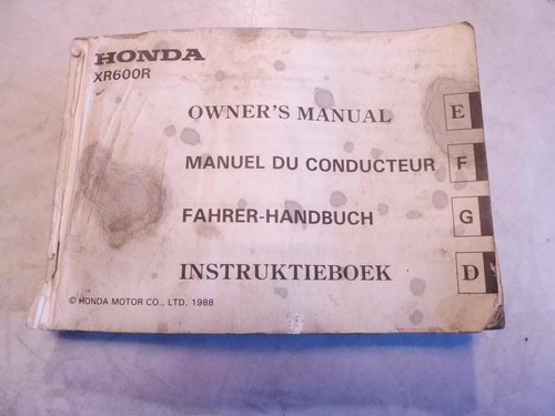 Genuine honda drivers manual - genuine,