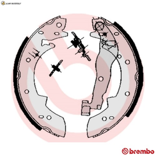 Brake shoe set - brake,